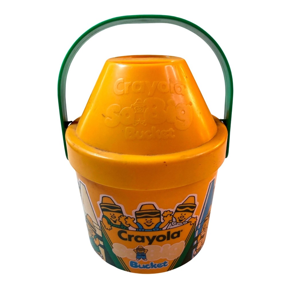 Crayola So Big Art Pail‎ 1989 USA Storage Kidcore Vintage